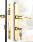 Pella Storm Door Handle Accessory Set With Key & Lock Cylinder Polished Gold New. Fixed Price $119.92.