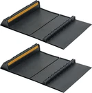 Car Parking Guide Mat 2-PACK Anti-skid Rubber Wheel Stopper With Reflective. Fixed Price $42.80.