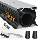 Garage Door Seals Bottom Rubber, With Aluminum Track Retainer Kit, 3-SIDED Weath. Fixed Price $116.69.