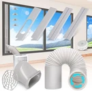 Portable Air Conditioner Window Vent Kit With 5.9 Exhaust Hose Adjustable. Fixed Price $55.94.