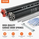 Garage Door Torsion Springs, Electrophoresis Coated For Replacement. Fixed Price $60.48.