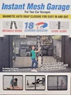 Instant Mesh Garage Door Screen 16X7 Double Car Magnetic Closure Keep Bugs Out. Fixed Price $29.94.