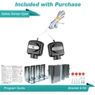 Linear Safety Beam Sensors Kit For HAE00002 Garage Door Openers LSO50, LDO33. Fixed Price $24.95.
