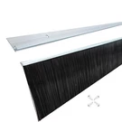 8 Sets X 39.37 Net Hair Inches Wide Door Brush Sweeps Seal Garage Rol.... Fixed Price $116.24.