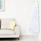 Artificial Half Pre-lit Christmas Tree With Stand Party Decoration Pvc Vidaxl. Fixed Price $67.99.