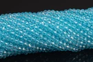 3MM Aqua Blue Quartz Beads Grade Aaa Faceted Round Loose 15". Fixed Price $7.35.