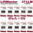 Liftmaster 371LM Garage Door Opener Remote - Black Free Shipping Pack #10. Fixed Price $89.90.