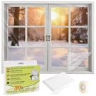 Flyzzz Window Insulation Kit, 62X126INCH 0.9 Mil Plastic For Winterizi.... Fixed Price $9.16.