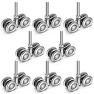 Wheel Trolley Assembly 8 Pcs Barn Door Rollers Beam 1-3/4" Wide 2-1/4". Fixed Price $98.76.