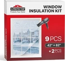 X-protector Window Insulation For Winter Pack 42IN 62IN Clear. Fixed Price $27.63.