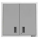 Gladiator Premier Series Steel 2-SHELF Wall Mounted Garage Cabinet Silver. Fixed Price $195.00.