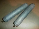 2 Galvanized Steel Conveyor Rollers -for Woodworking Metalworking Shop Stands. Fixed Price $24.99.
